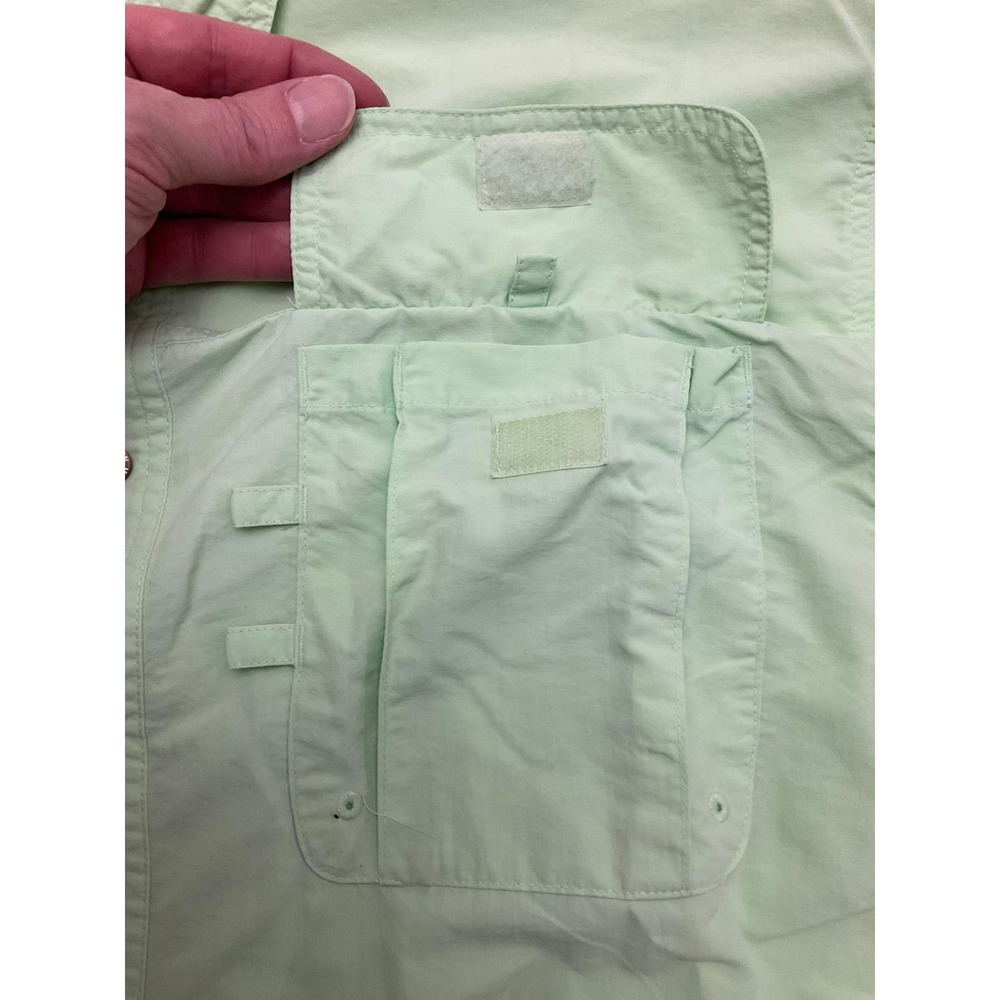 Magellan Sportswear‎ Men's Short Sleeve Button Up Shirt Light Green Size Large - Picture 5 of 12